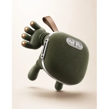 Massageador Elétrico Pescoço Ombros Mãozinha 3d Aquecimento 127/220v Verde