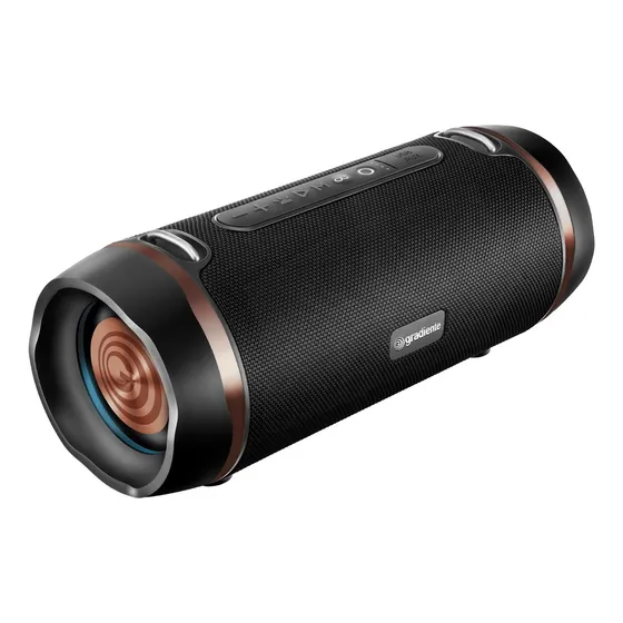 Alto-falante Gradiente Cobre Collection GSP200 portátil com bluetooth preto e cobre 127/220V