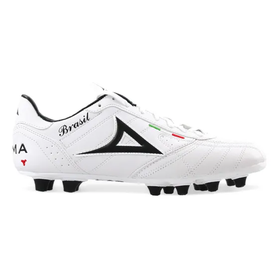 Zapatos Fútbol Hombre Pirma 501 Brasil Tachones Tacos Bco F