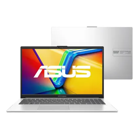 Notebook ASUS Vivobook Go 15 Core i3 N305 4GB Ram 256GB SSD W11 Home Tela 15,6" Full HD Prata Metálico - E1504GA-NJ441W