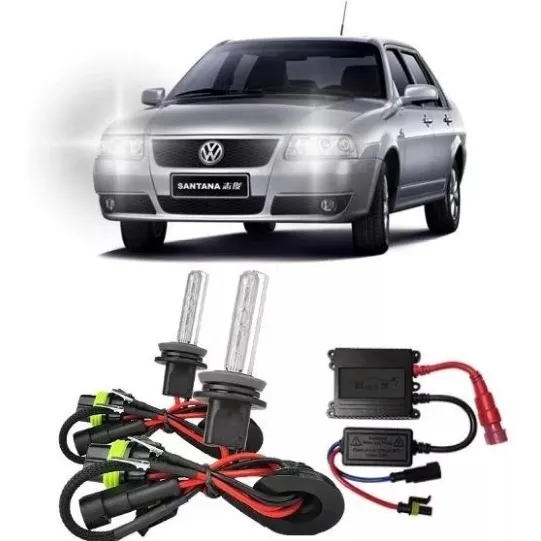 Kit Xenon Vw Santana Farol Baixo E Alto H4/2 8000k