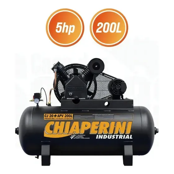 Compressor De Ar Mono 220v Ip20 5hp 200l Chiaperini