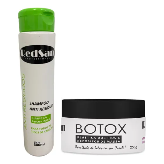 Botox Capilar 250g + Shampoo Anti Resíduos 250ml