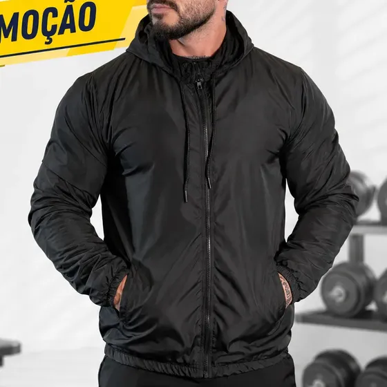 Jaqueta Corta Vento Forrada Masculina Impermeavel