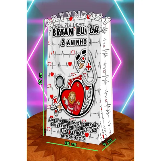 40 Sacolinhas Personalizadas  Temasa Sua Escolha!