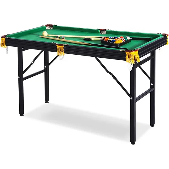 Mesa Billar Plegable Metalica Rack 125 Cm Paño Verde