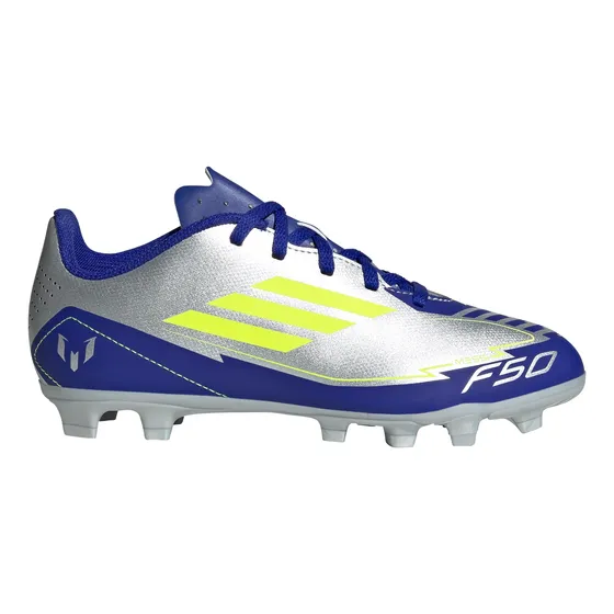 Botines adidas Fútbol F50 Club Messi Niños Plata Ih0926