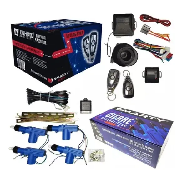 Kit Combo Alarma Codigo Variable Scv01 + Cierre Centralizado