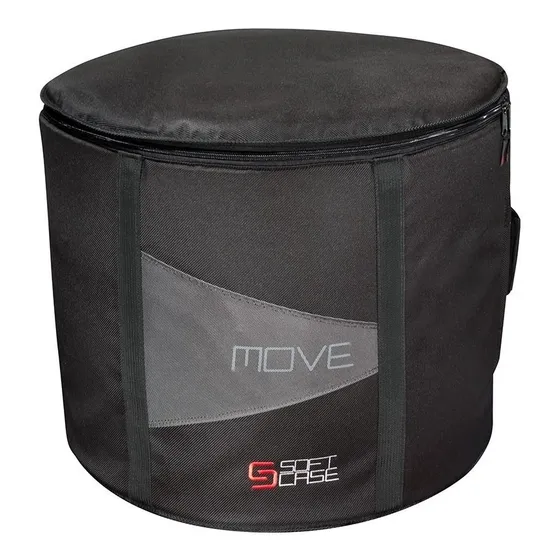 Capa Bag Bumbo Bateria Soft Case Move 22x18 Super Luxo Cor Preto