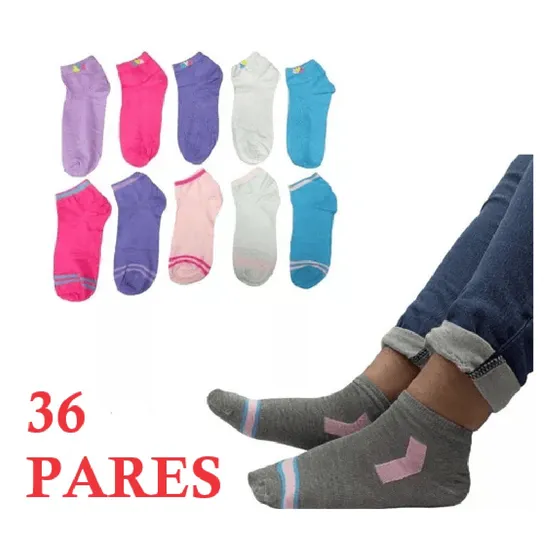 3 Docena De Medias Tobillera De Niños - Dama O Caballero