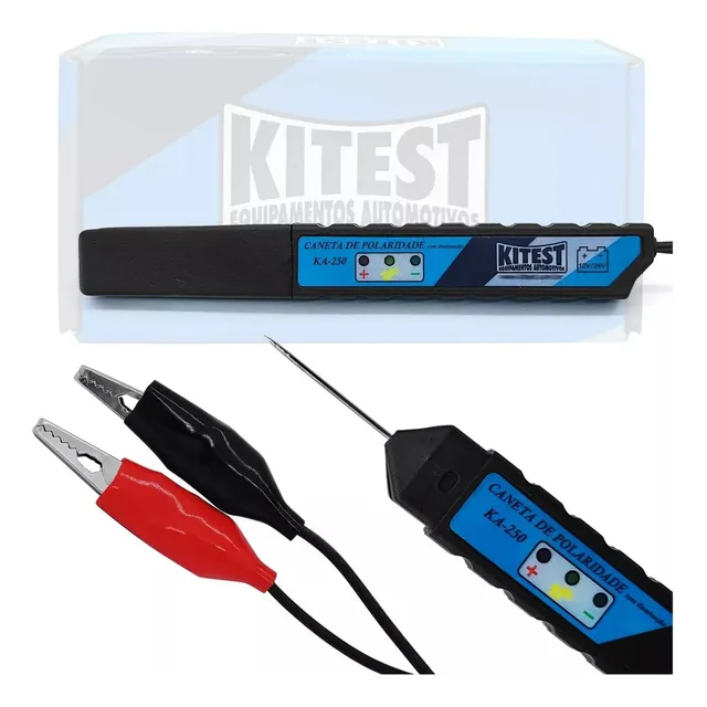 Caneta Polaridade Lampada Teste Automotivo 12v E 24v C/ Led 