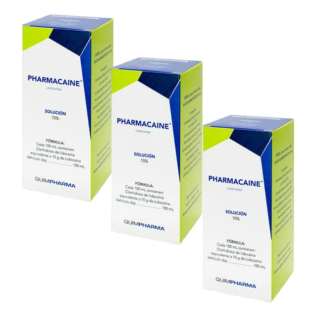 Lidocaina 3 Cajas Con 1 Atomizador Manual C/u Con 115ml