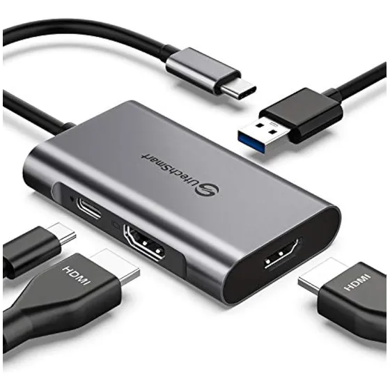 Utechsmart Hub Usb C A Hdmi Dual, Thunderbolt 3 4