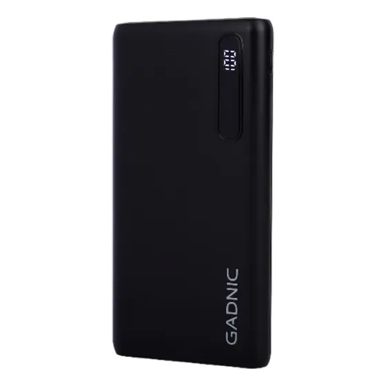 Power Bank Gadnic 20000 Mah Carga Rápida 3 Puertos Color Negro 5v