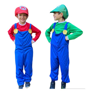 Disfraz Súper Mario Bros Y Luigi. Niños. Disfraz Súper Mario Bros Y Luigi. Niños.