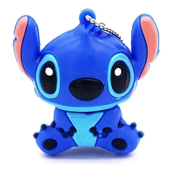 Pen Drive Lilo Stitch 64gb Usb 2.0 Emborrachado Azul Lilo & Stitch