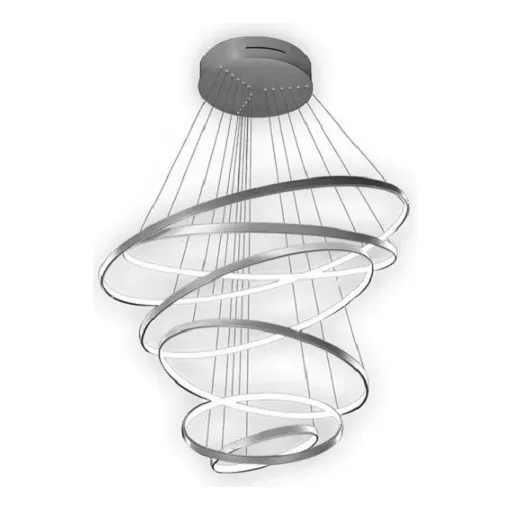 Lámpara Techo Jjl Led - 6 Aros Colgantes Ø100/80/70/60/45/30