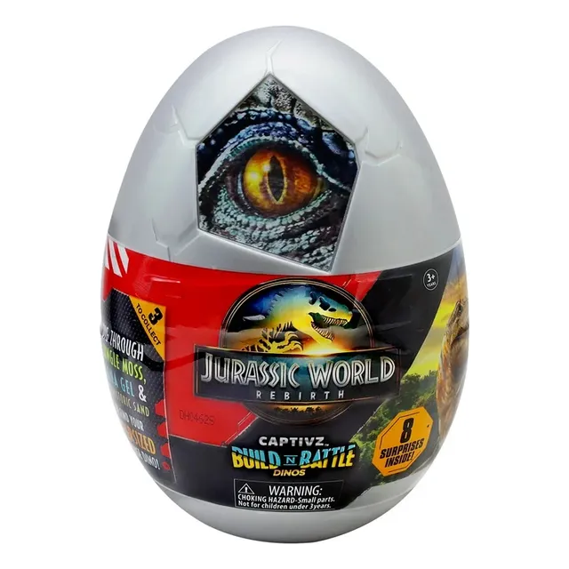 Jurassic World Rebirth Huevo Sorpresa 3 Dinosaurios Diferent