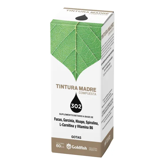 Tintura Madre 302 Fucus Garcinia Hisopo Spirulina Lcarnitin