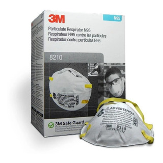 3m Respirador 8210 N95 20 Piezas Mascarilla Tapa Cubrebocas 3m Respirador 8210 N95 20 Piezas Mascarilla Tapa Cubrebocas