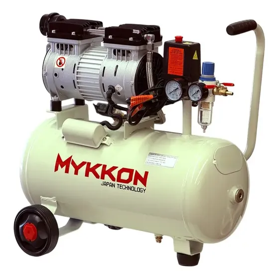 Compresor Dental Silencioso 2hp 25 Litros Mykkon Licencia Japones
