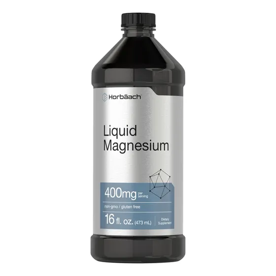 Suplemento De Magnesio Líquido Horbäach 400 Mg/ml 480 Ml
