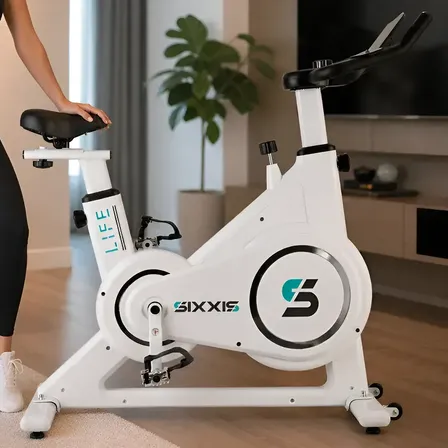 Bicicleta Ergométrica Spinning Sixxis Life Branco