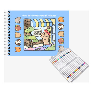 Cuaderno Bobbie Good 100 Hojas+ Plumones Para Colorear Cuaderno Bobbie Good 100 Hojas+ Plumones Para Colorear