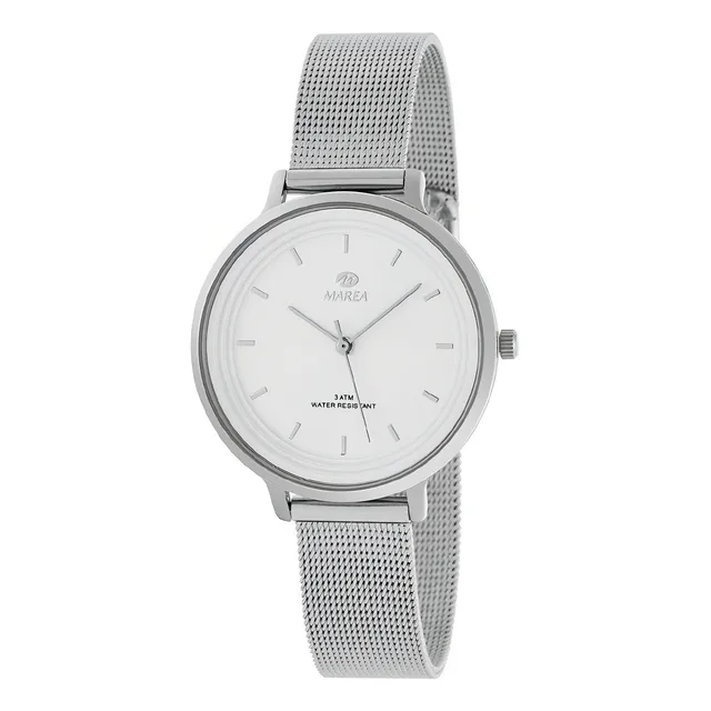 Marea Watch B4119701 Color de la correa Plateado Color del bisel Plateado Color del fondo Blanco