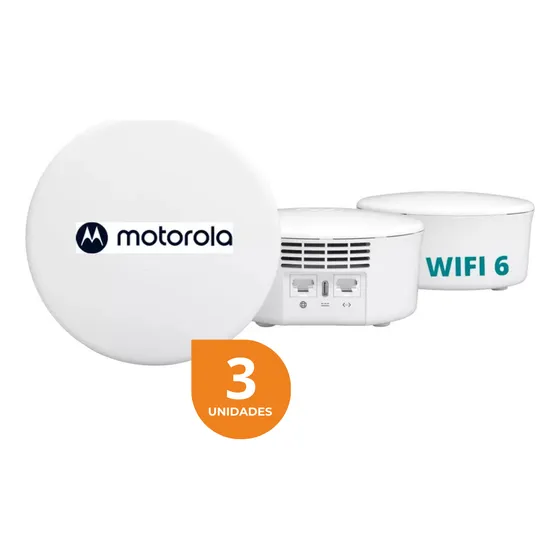 Router Mesh Wifi 6 Ax1800 1gb Fibra Optica Pack Repetidor +