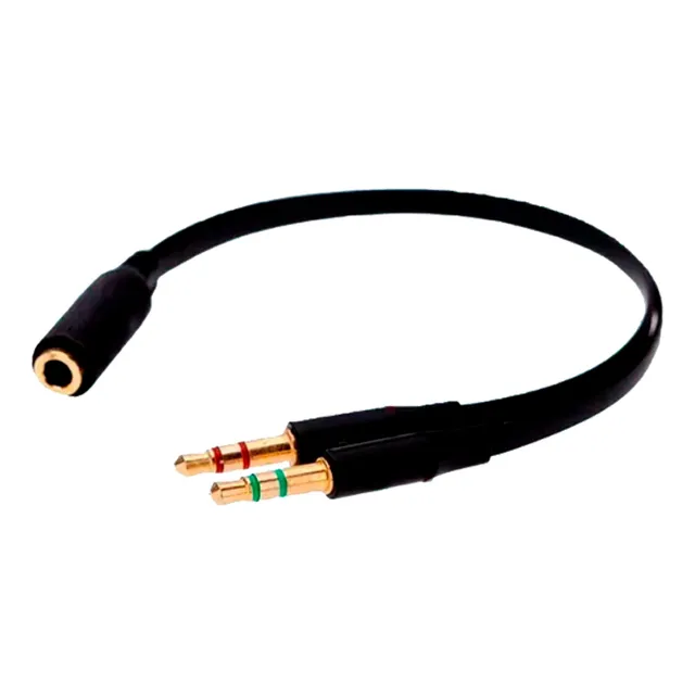 Cable De Audio Splitter Tipo Y De 3.5mm. 1hembra A 2 Salidas