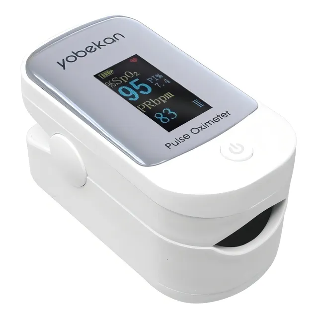 Oxímetro de pulso para dedo Yobekan 303 blanco