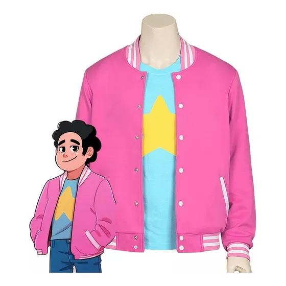 Traje Cosplay Steven Universe Anime Chamarra Suéter Abrigo