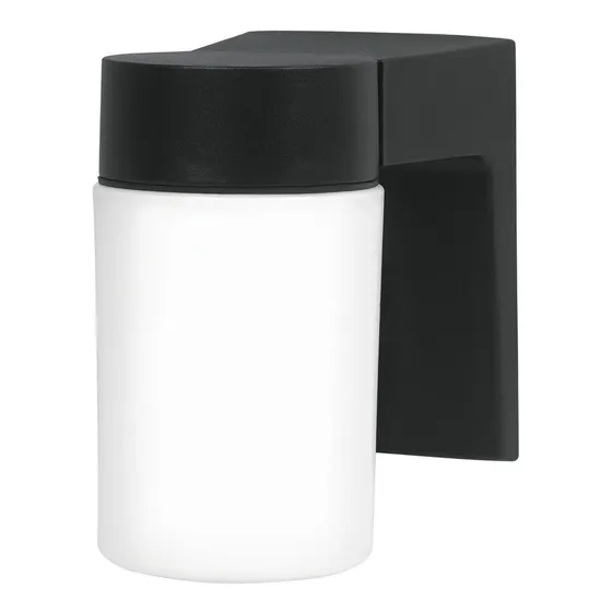 Lámpara farol led de pared Volteck ARB-002S estructura color negro