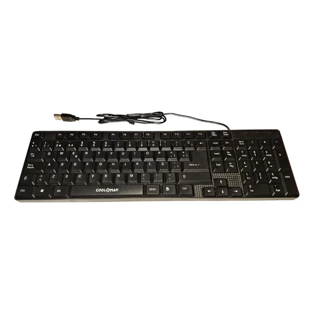 Teclado Pc Coolmax Kb102 Usb Spanish Black