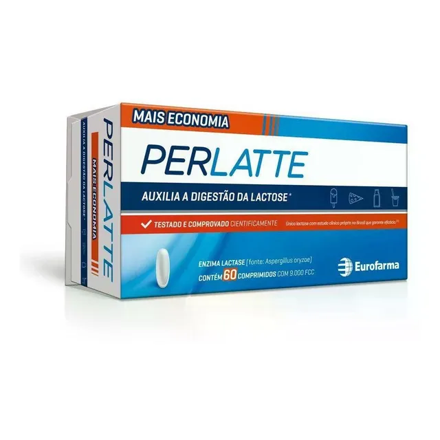 Perlatte C/60 Mais Economia 9.000 Eurofarma Sabor Sem sabor