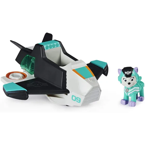Paw Patrol, Jet To The Rescue Everest Con Luces Y Sonido Color Turquesa