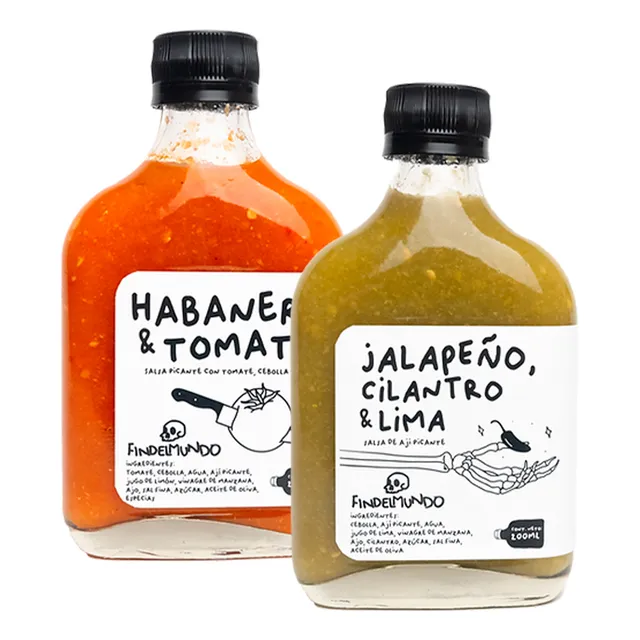 Salsa Picante X2 Habanero + Jalapeño Cilantro Fin Del Mundo