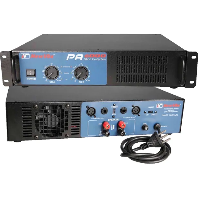 Amplificador Potência New Vox Pa 6000 - 3000w Rms