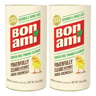 2 Bon Ami Limpiador Multiusos Pulidor Cocina Baño Utensilios 2 Bon Ami Limpiador Multiusos Pulidor Cocina Baño Utensilios