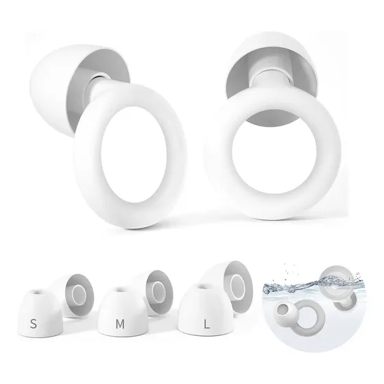 Auriculares Antirruido De Silicona Ultra Suaves Tapones Para Oídos Para Dormir Gievuleo 28db