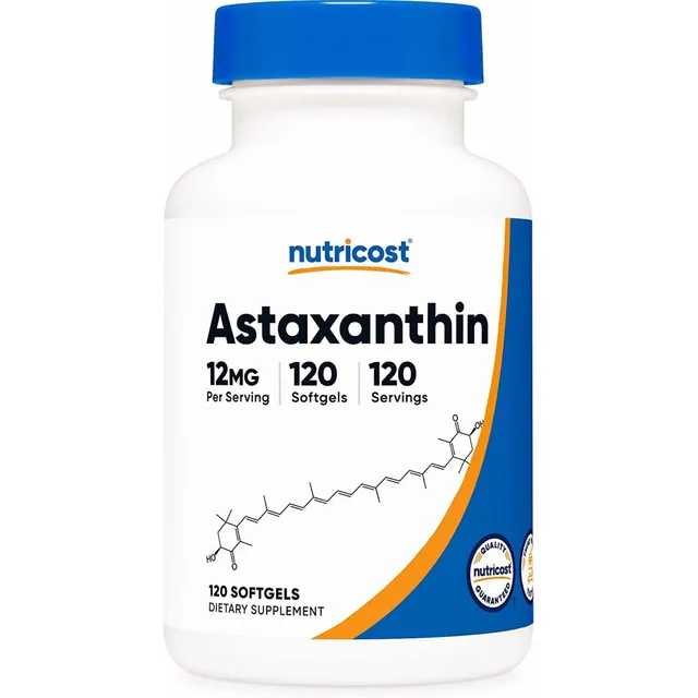 Original Nutricost Astaxantina 12mg, 120 Capsulas Blandas