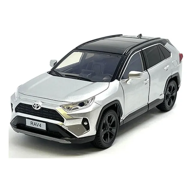 Toyota Rav4 Hybrid Xse Escala 1/24 - Plata Mijo