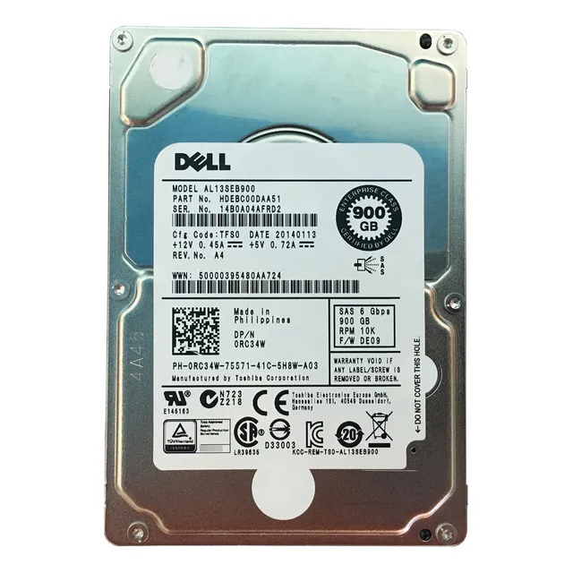 Hdd Dell Hdebc00daa51 Hard Drive 900gb 10k Sas Al13seb900