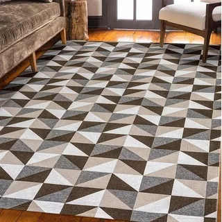 Tapete Jacquard 2 X 1,40 Antiderrapante Moderno Geométrico Tapete Jacquard 2 X 1,40 Antiderrapante Moderno Geométrico