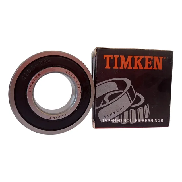 Kit 10 Rolamentos 6206 2rsc3 Eficiente, Vedação Dupla Timken