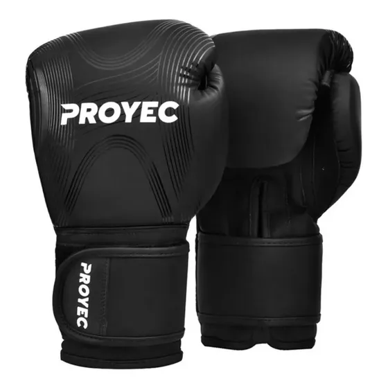 Guantes Boxeo Profesional Proyec Platinum 12 Y 16 Oz Negro