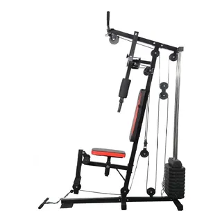 Estação De Musculação De 45kg Wct Fitness Cor Da Estrutura Preto Cor Do Estofamento Preto E Vermelho Estação De Musculação De 45kg Wct Fitness Cor Da Estrutura Preto Cor Do Estofamento Preto E Vermelho