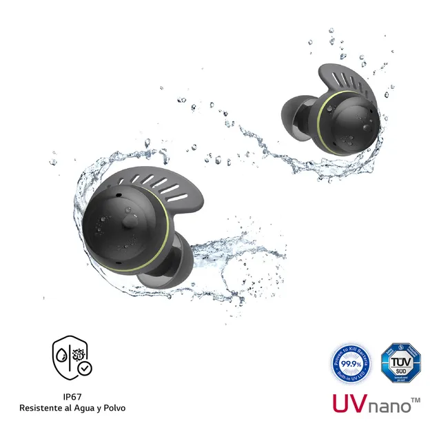LG Tone Free Fit TF7Q Audífonos Inalámbricos Deportivo Negro