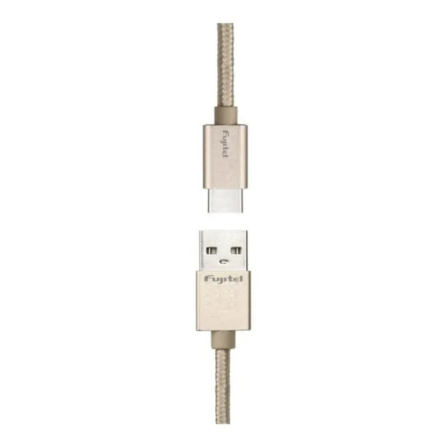 Cable Usb Tipo C Fujitel Carga Rapida Gold / Tecnocenter